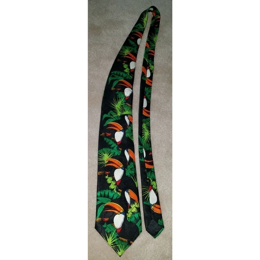 Toucans Birds Surrey Neck Tie 57